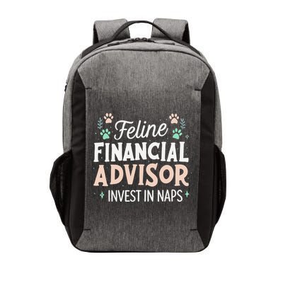 Feline Financial Advisor Invest In Naps Funny Cat Saying Vector Backpack