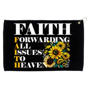 Faith Forwarding All Issues To Heaven Christian Scripture Grommeted Golf Towel