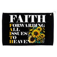 Faith Forwarding All Issues To Heaven Christian Scripture Grommeted Golf Towel