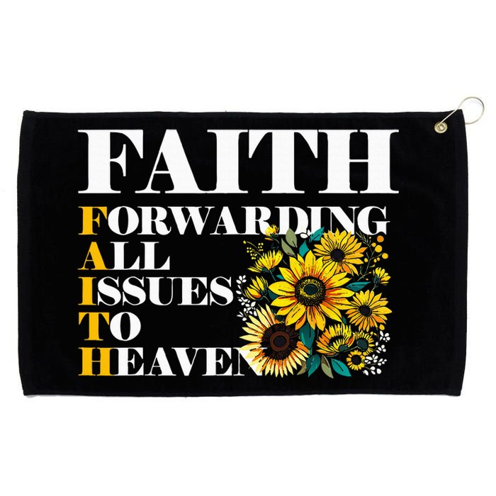 Faith Forwarding All Issues To Heaven Christian Scripture Grommeted Golf Towel