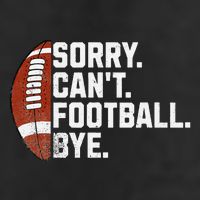Funny Fan American Football Quotes Sorry CanT Football Bye Beanie