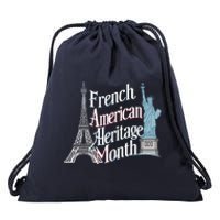 Funny French American Heritage Month Drawstring Bag