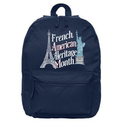 Funny French American Heritage Month 16 in Basic Backpack