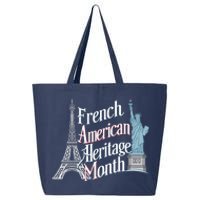 Funny French American Heritage Month 25L Jumbo Tote