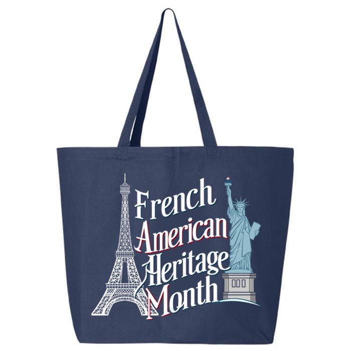 Funny French American Heritage Month 25L Jumbo Tote