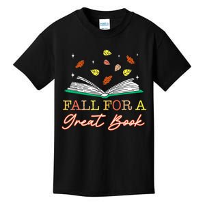 Fall For A Great Book Reading Librarian Thanksgiving Teacher Kids T-Shirt