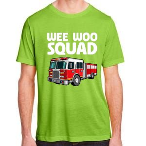 Funny Firefighter Art For Women Fire Truck Fireman Adult ChromaSoft Performance T-Shirt