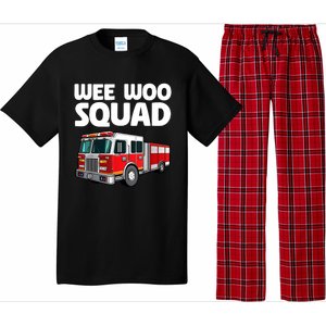 Funny Firefighter Art For Women Fire Truck Fireman Pajama Set