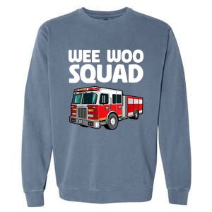 Funny Firefighter Art For Women Fire Truck Fireman Garment-Dyed Sweatshirt