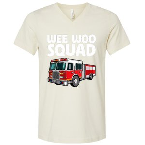 Funny Firefighter Art For Women Fire Truck Fireman V-Neck T-Shirt