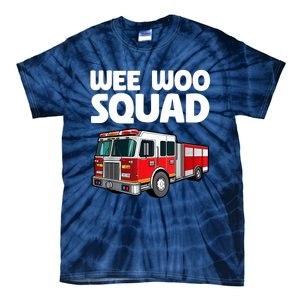 Funny Firefighter Art For Women Fire Truck Fireman Tie-Dye T-Shirt