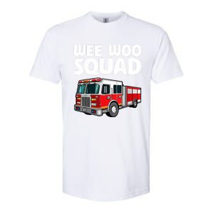 Funny Firefighter Art For Women Fire Truck Fireman Softstyle CVC T-Shirt