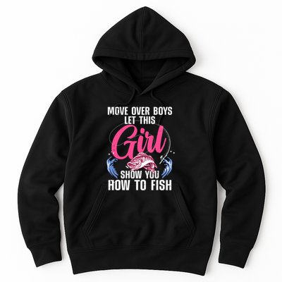 Funny Fishing Art For Girl Fishing Lover Fisherwoman Hoodie