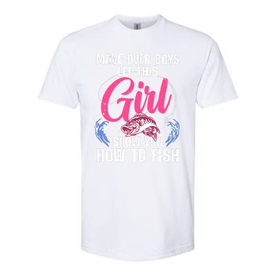 Funny Fishing Art For Girl Fishing Lover Fisherwoman Softstyle® CVC T-Shirt