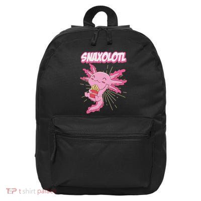 Fast Food Axolotl Snaxolotl Snackalotl Snacks 16 in Basic Backpack