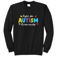 Fight For Autism Awareness Puzzle Gift Autism Awareness Day Sweatshirt