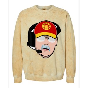 Funny Football American Coach Reid Frozen Mustache Colorblast Crewneck Sweatshirt