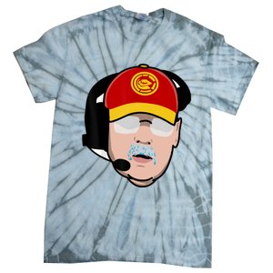 Funny Football American Coach Reid Frozen Mustache Tie-Dye T-Shirt