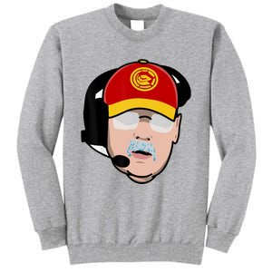 Funny Football American Coach Reid Frozen Mustache Tall Sweatshirt