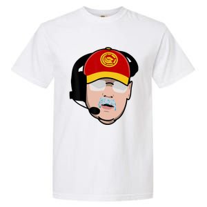 Funny Football American Coach Reid Frozen Mustache Garment-Dyed Heavyweight T-Shirt