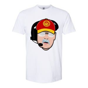 Funny Football American Coach Reid Frozen Mustache Softstyle CVC T-Shirt