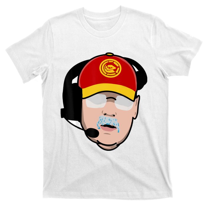 Funny Football American Coach Reid Frozen Mustache T-Shirt