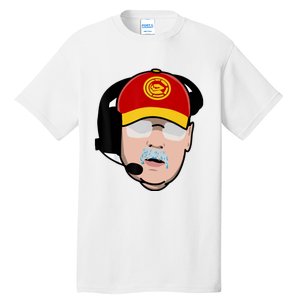 Funny Football American Coach Reid Frozen Mustache Tall T-Shirt