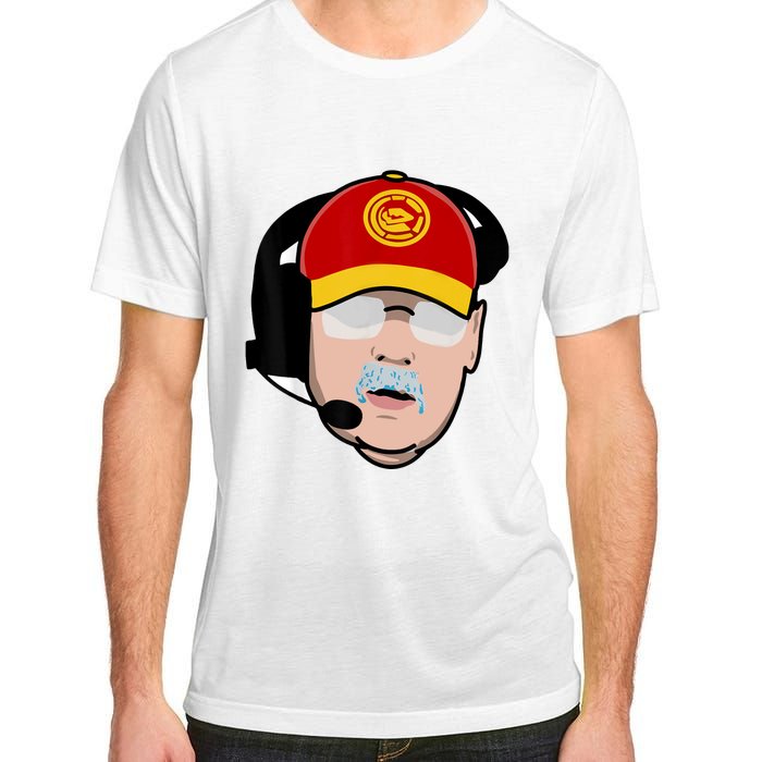 Funny Football American Coach Reid Frozen Mustache Adult ChromaSoft Performance T-Shirt