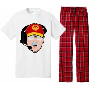 Funny Football American Coach Reid Frozen Mustache Pajama Set