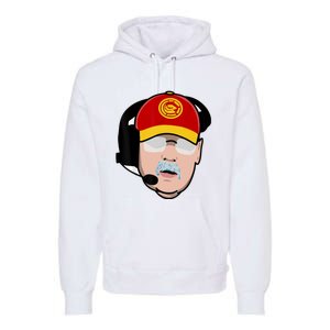 Funny Football American Coach Reid Frozen Mustache Premium Hoodie