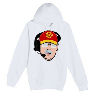 Funny Football American Coach Reid Frozen Mustache Premium Pullover Hoodie