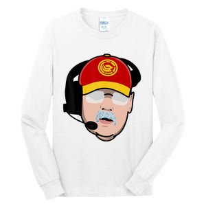 Funny Football American Coach Reid Frozen Mustache Tall Long Sleeve T-Shirt