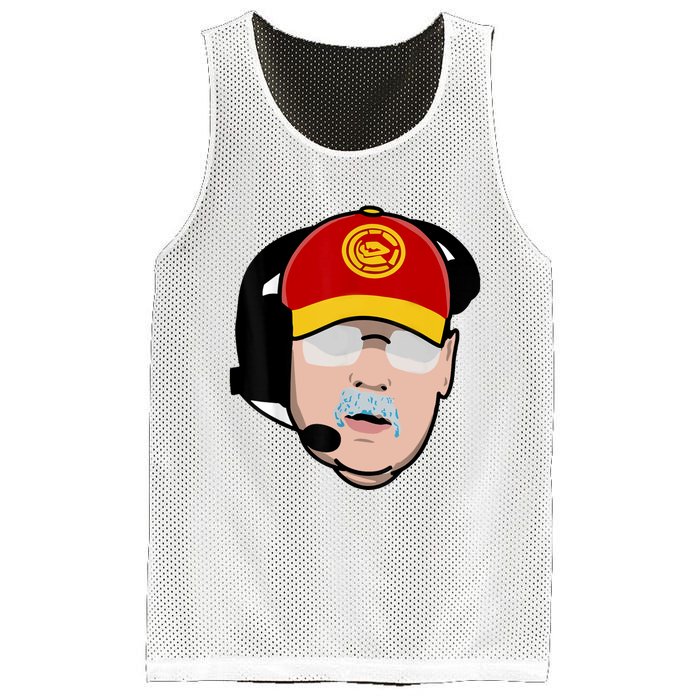 Funny Football American Coach Reid Frozen Mustache Mesh Reversible Basketball Jersey Tank