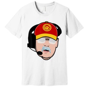 Funny Football American Coach Reid Frozen Mustache Premium T-Shirt