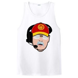 Funny Football American Coach Reid Frozen Mustache PosiCharge Competitor Tank