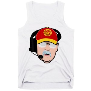 Funny Football American Coach Reid Frozen Mustache Tank Top