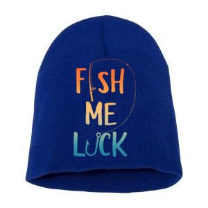 Funny Fishing Art For Fisherman Boat Fly Fish Short Acrylic Beanie