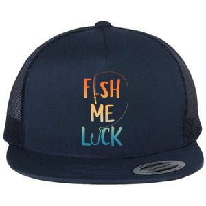 Funny Fishing Art For Fisherman Boat Fly Fish Flat Bill Trucker Hat