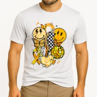 Fight For A Cure Retro Smile Face Childhood Cancer Awareness Cooling Performance Crew T-Shirt
