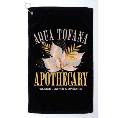 Funny Feminist Aqua Tofana Apothecary Vintage Platinum Collection Golf Towel