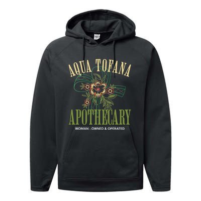 Funny Feminist Aqua Tofana Apothecary Vintage Performance Fleece Hoodie