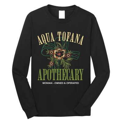 Funny Feminist Aqua Tofana Apothecary Vintage Long Sleeve Shirt