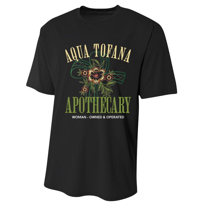 Funny Feminist Aqua Tofana Apothecary Vintage Performance Sprint T-Shirt