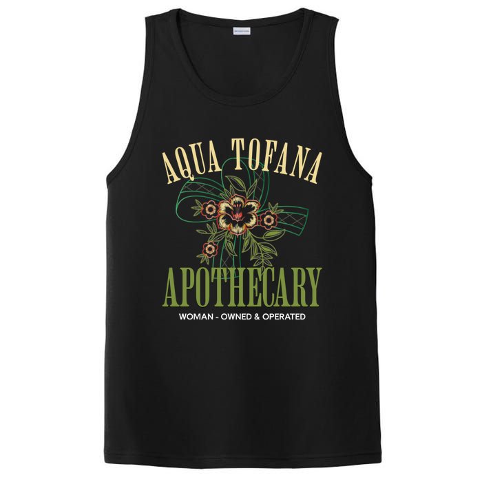 Funny Feminist Aqua Tofana Apothecary Vintage PosiCharge Competitor Tank