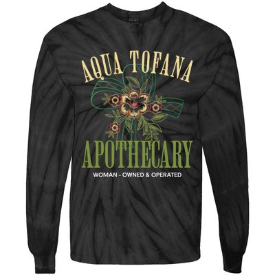 Funny Feminist Aqua Tofana Apothecary Vintage Tie-Dye Long Sleeve Shirt