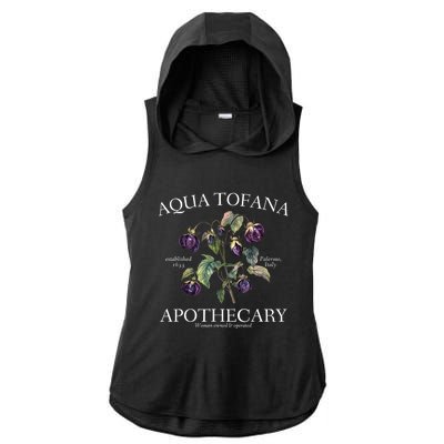 Funny Feminist Aqua Tofana Apothecary Vintage Design Ladies PosiCharge Tri-Blend Wicking Draft Hoodie Tank