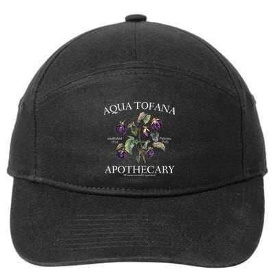 Funny Feminist Aqua Tofana Apothecary Vintage Design 7-Panel Snapback Hat