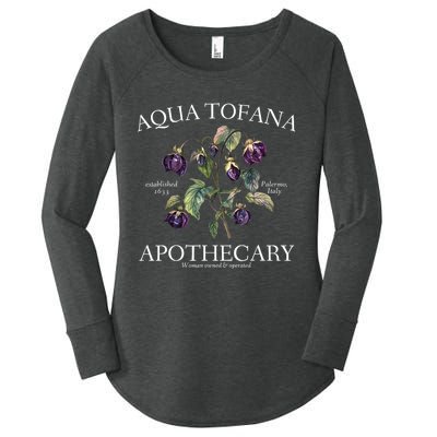 Funny Feminist Aqua Tofana Apothecary Vintage Design Women's Perfect Tri Tunic Long Sleeve Shirt