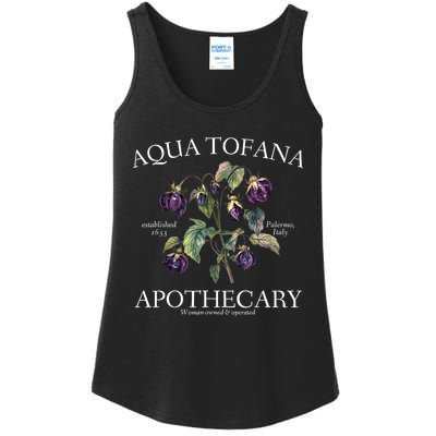 Funny Feminist Aqua Tofana Apothecary Vintage Design Ladies Essential Tank