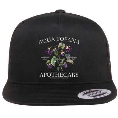 Funny Feminist Aqua Tofana Apothecary Vintage Design Flatbill Hat